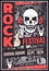 Vintage Rock Music Festival Advertising Poster