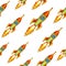 Vintage rocket seamless backgroung