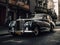 A vintage Rolls Royce cruising through the streets with ease created with Generative AI