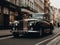 A vintage Rolls Royce cruising through the streets with ease created with Generative AI