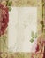 Vintage - Rose Collage Scrapbook Background Frame