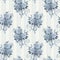 Vintage rose wallpaper pattern. Background in blue