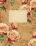 Vintage roses floral notebook cover
