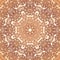 Vintage round seamless pattern in Indian mehndi