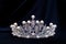 Vintage royal crown with pearls, jewellery.