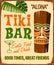 Vintage Rusty Aloha Tiki Bar Metal Sign.
