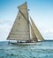 Vintage sail boat on the Waitemata Harbour