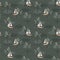 Vintage sailboat in the ocean modern dots wave with palm tree seamless pattern in vector ESP10 ,Design for fashion ,fabric,web,