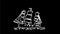 Vintage Sailing Ship Drawing 2D Animation
