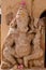 Vintage sandstone Ganesh statyu out side shiva temple Vadia Vir Near Badoli SabarKantha North Gujarat