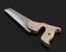 Vintage Saw With Wooden Handle. Close-up 3D Render Of Old Saw