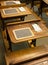 Vintage school desks