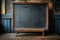 Vintage school nostalgia Classic blackboard or school slate background