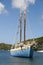 Vintage schooner bequia st. vincent