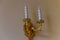 Vintage sconce on wall