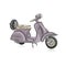 Vintage scooter, sketch for your design