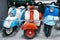 Vintage scooters in store