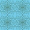 Vintage seamless linear floral pattern in damask / persian / turkish style. beautiful green and turquoise endless vector design