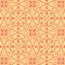 Vintage seamless linear pattern in damask / persian / turkish style. beautiful soft yellow and soft red endless vector design