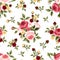 Vintage seamless pattern with roses.