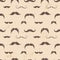 Vintage seamless texture with moustaches