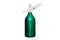 Vintage seltzer bottle in green for making sparkling water, isolated on a white background with a clipping path.