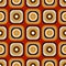 Vintage seventies seamless pattern