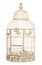 Vintage shabby chic bird cage