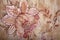 Vintage shabby chic brown wallpaper with floral victorian patter