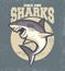 Vintage shark mascot