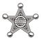 Vintage sheriff badge star concept