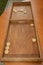 Vintage shuffle board game old wooden table toy with shuffleboard