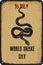 Vintage sign World Snake Day