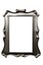 Vintage silver picture frame with clipping path