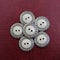 Vintage Silver and White Buttons