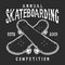 Vintage skateboarding logo