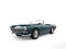 Vintage slate gray blue convertible cabriolet car