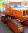 A vintage snow-cat used on the railways in northern canada