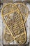 Vintage snow shoes snowshoe sport wood decoration