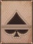 Vintage spades poker card