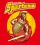 Vintage spartan mascot