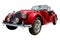 Vintage sport convertible classic car isolated
