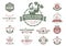 Vintage sport and hobbyist badges and insignias