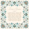 Vintage Square Invitation Card