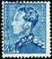 Vintage stamp printed in Belgium 1950 shows King Leopold III