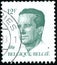 Vintage stamp printed in Belgium 1984 shows King Baudouin