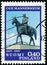 Vintage stamp printed in Finland 1967 shows General Marshal Mannerheim