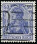 Vintage stamp printed in Germany circa 1920 shows portrait and inscription Deutsches Reich