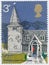 Vintage stamp printed in Great Britain 1972 shows Old Village Churches, St. Andrews, Essex