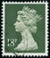 Vintage stamp printed in Great Britain 1984 shows Queen Elizabeth II